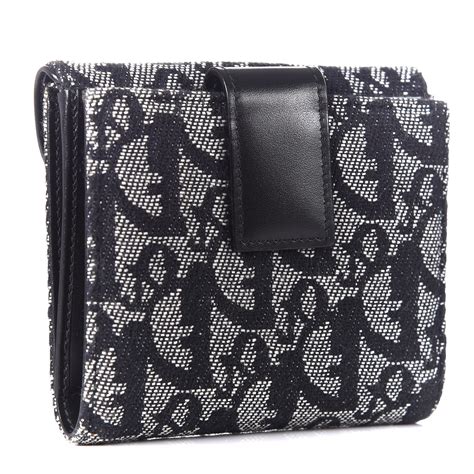 black dior monogram|authentic dior monogram wallet.